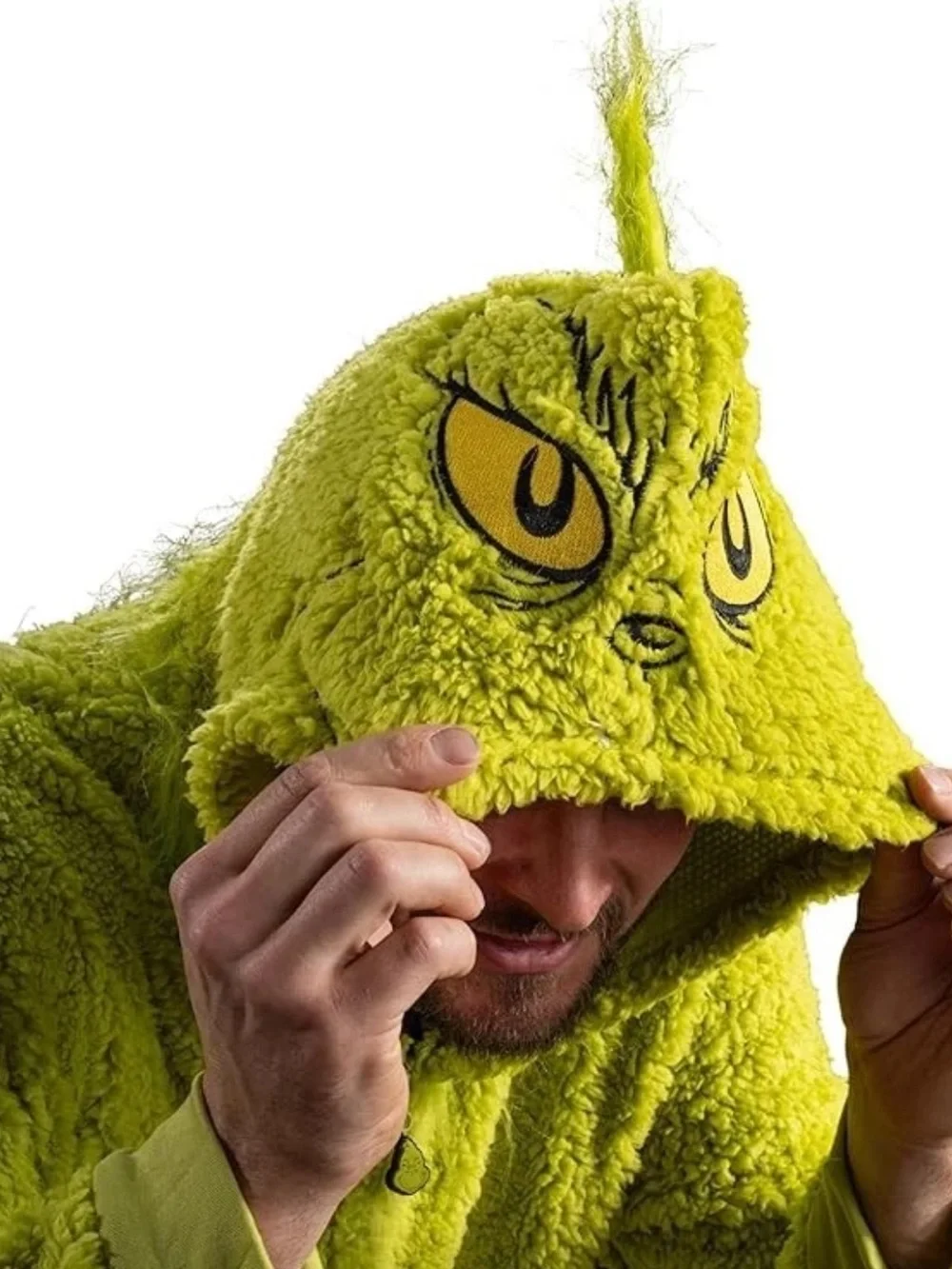 NEW Grinch sleepwear union suit pajama men size S